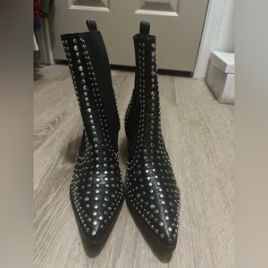 Vici black studded boots. Never worn